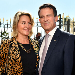 Manuel Valls et sa femme Susana Gallardo lors des Entretiens de Nice organisés par le quotidien régional Nice-Matin qui ont eu lieu au Centre Universitaire Méditerranéen © Bruno Bebert / Bestimage 