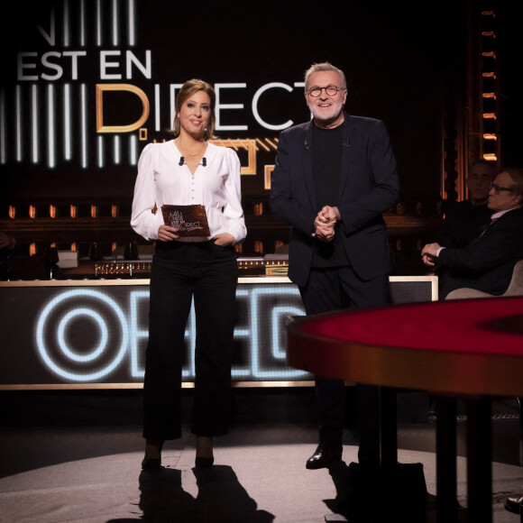 Exclusif - Léa Salamé, Laurent Ruquier - Enregistrement de l'émission "On Est En Direct (OEED)", présentée par L.Ruquier et L.Salamé, et diffusée en direct le 30 avril sur France 2 © Jack Tribeca / Bestimage 