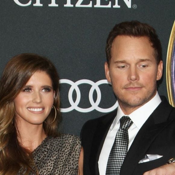 Chris Pratt et sa fiancée Katherine Schwarzenegger - Avant-première du film "Avengers : Endgame" à Los Angeles, le 22 avril 2019. 