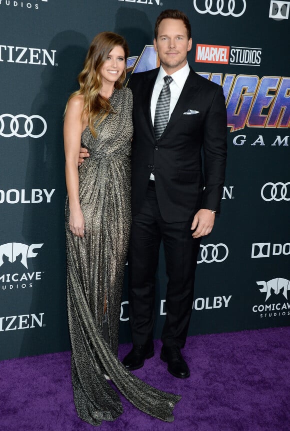 Chris Pratt et sa fiancée Katherine Schwarzenegger - Avant-première du film "Avengers : Endgame" à Los Angeles. 