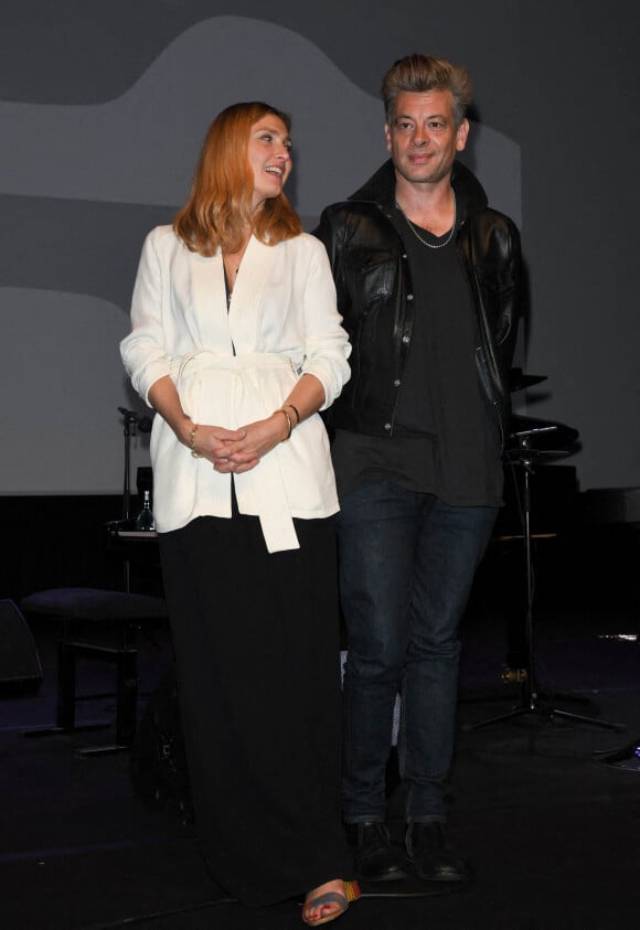 Benjamin Biolay et Julie Gayet - Conversation autour de la Musique et de l'Image - Festival du film Francophone d'Angoulême 2020 le 31 août 2020