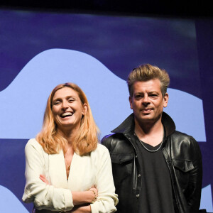 Benjamin Biolay et Julie Gayet - Conversation autour de la Musique et de l'Image - Festival du film Francophone d'Angoulême 2020 le 31 août 2020