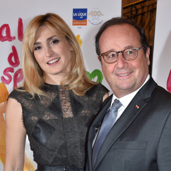 François Hollande et sa compagne Julie Gayet - 27e Gala de l'Espoir de la Ligue contre le cancer au Théâtre des Champs-Elysées à Paris