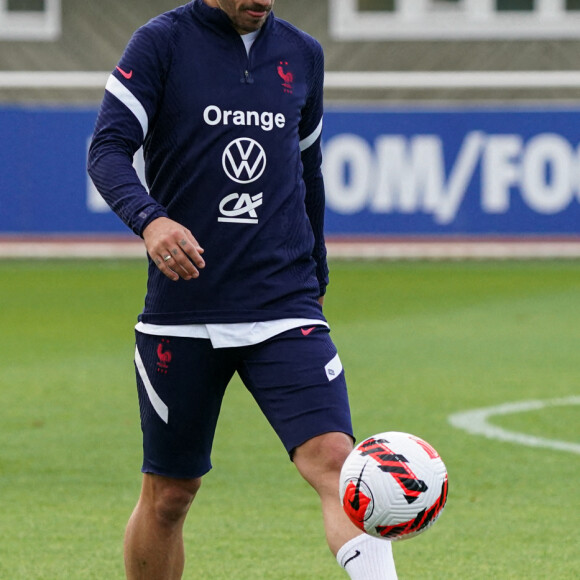 Antoine Griezmann - Entrainement de l'Equipe de France A au Centre National du Football, à Clairefontaine-en-Yvelines, le 29 mai 2022.