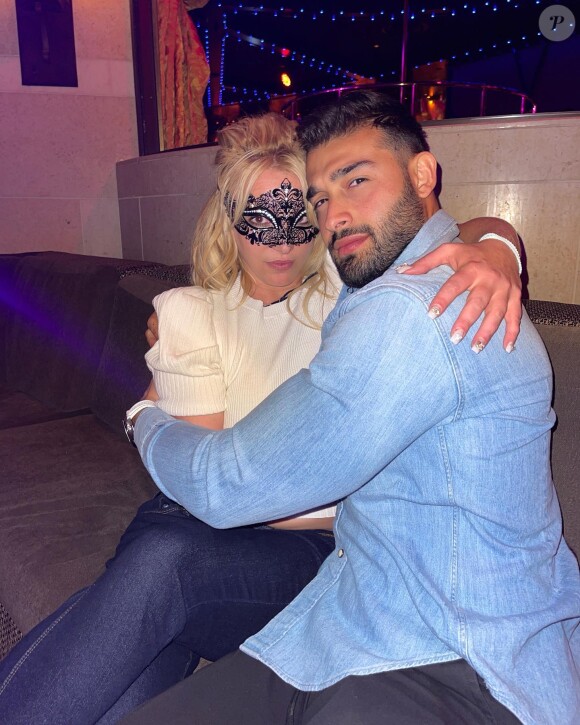 Britney Spears et son compagnon Sam Asghari sur Instagram. Le 1er juin 2022.