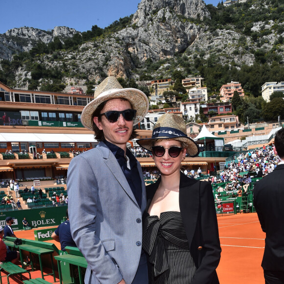 Jazmin Grace Grimaldi ( la fille du prince Albert II de Monaco) et son compagnon Ian Mellencamp assistent au Rolex Monte Carlo Masters 2018 de tennis, au Monte Carlo Country Club à Roquebrune Cap Martin le 18 avril 2018. © Bruno Bebert / Bestimage 