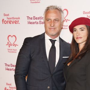 David Ginola et sa compagne Maeva Denat arrivent à la soirée "The Beating Hearts Ball" à Londres, le 27 février 2019.