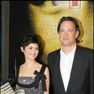 Audrey Tautou et Tom Hanks - Photocall de l'équipe du film "Da Vinci Code" à Cannes le 16 mai 2006