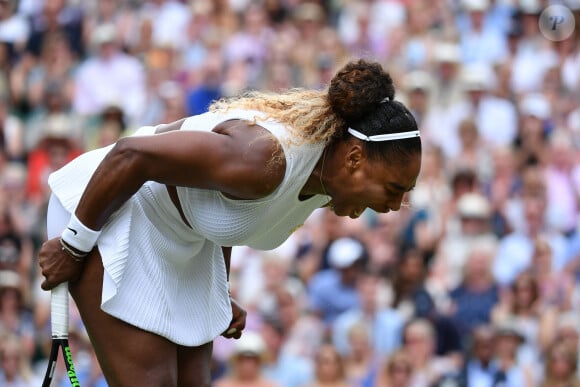 Simona Halep remporte la finale femme du tournoi de Wimbledon "Serena Williams - Simona Halep (2/6 - 2/6)" à Londres, le 13 juillet 2019. 