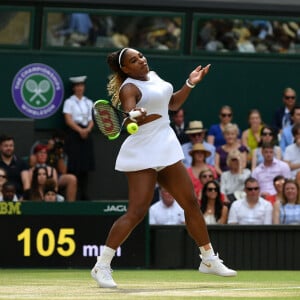 Simona Halep remporte la finale femme du tournoi de Wimbledon "Serena Williams - Simona Halep (2/6 - 2/6)" à Londres, le 13 juillet 2019. 