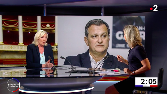 Anne-Sophie Lapix embarrasse Marine Le Pen avec une question sur Louis Aliot, son ex-compagnon