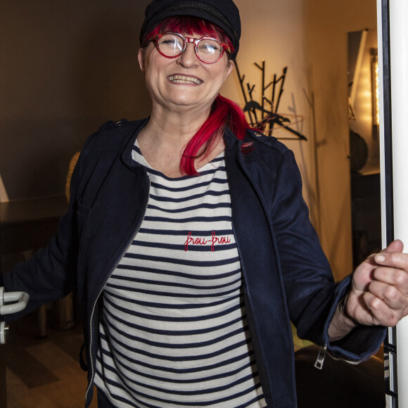 Exclusif - Christine Bravo - Backstage de l'enregistrement de l'émission "Les Grosses Têtes", présentée par Laurent Ruquier et diffuséele 19 décembre sur France 2. Le 8 décembre 2020 © Jack Tribeca / Bestimage