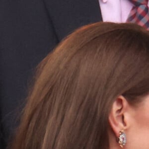 Kate Catherine Middleton, duchesse de Cambridge, Mike Tindall, le prince Louis - La famille royale d'Angleterre lors de la parade devant le palais de Buckingham, à l'occasion du jubilé de la reine d'Angleterre. Le 5 juin 2022 