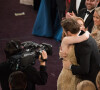 Emma Stone (Oscar de la meilleure actrice '' La La Land'') et Ryan Gosling lors de la 89ème cérémonie des Oscars au Hollywood & Highland Center à Hollywood, le 26 février 2017. © AMPAS/ZUMAPRESS.com/Bestimage