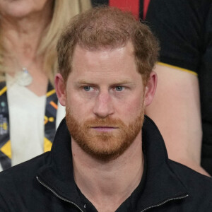 Le prince Harry et Meghan Markle assistent à la finale d'athlétisme, au deuxième jour des Invictus Games à La Haye