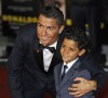 Cristiano Ronaldo et son fils Cristiano Ronaldo Jr - Première du film "Ronaldo" à Londres.