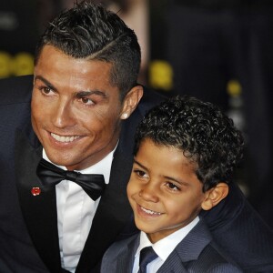 Cristiano Ronaldo et son fils Cristiano Ronaldo Jr - Première du film "Ronaldo" à Londres.