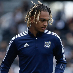 Echauffement de l'equipe des Girondins de Bordeaux - Sekou Mara (Girondins de Bordeaux) - Match de football Ligue 1 Uber Eats Angers Vs Bordeaux à Angers le 8 mai 2022 © Aurelien Morissard / Panoramic / Bestimage