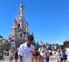 Kingsley Coman et sa famille à Disneyland Paris