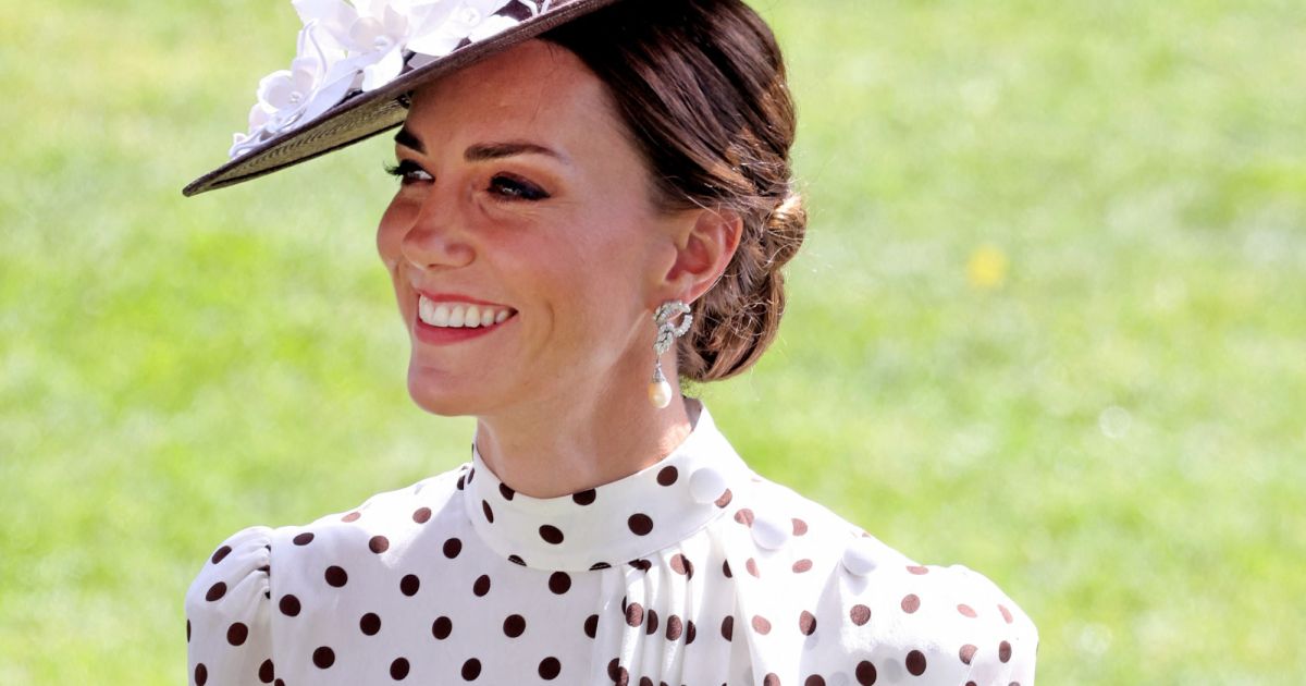 Kate Middleton très chic en robe à pois : un look onéreux et clin d’oeil à Diana au Royal Ascot [PHOTOS]