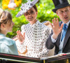 Le prince William, duc de Cambridge, et Catherine (Kate) Middleton, duchesse de Cambridge, lors du quatrième jour de la Royal Ascot 2022 à l'hippodrome d'Ascot dans le Berkshire, Royaume Uni, le 17 juin 2022. 