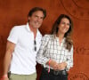 Nicolas Vix et sa compagne Anne-Claire Coudray au village (jour 13) lors des Internationaux de France de Tennis de Roland Garros à Paris
