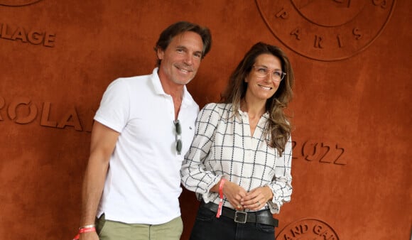 Nicolas Vix et sa compagne Anne-Claire Coudray au village (jour 13) lors des Internationaux de France de Tennis de Roland Garros à Paris