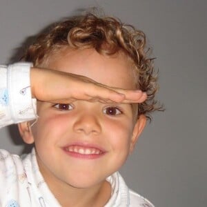 Esteban, fils aîné d'Anne-Sophie Lapix, quand il était un tout petit garçon. Des photos que la journaliste a postées sur son compte Instagram.