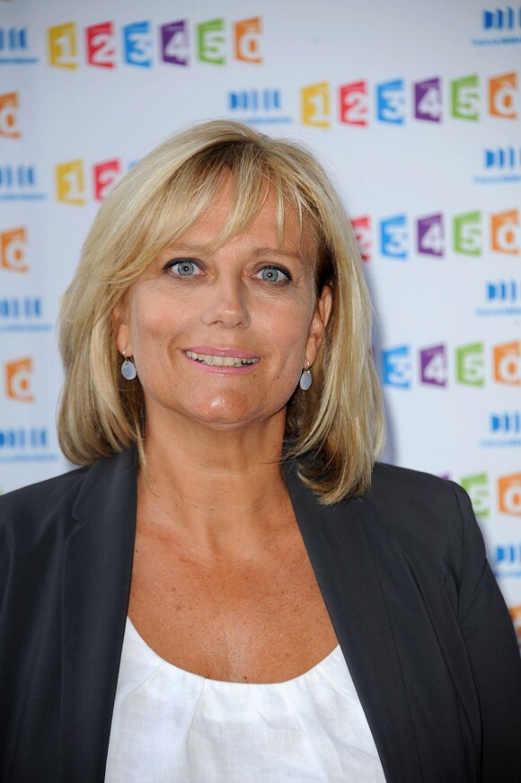 Catherine Matausch lors de la conférence de presse annuelle de France Télévisions le 31 août 2011 à Paris