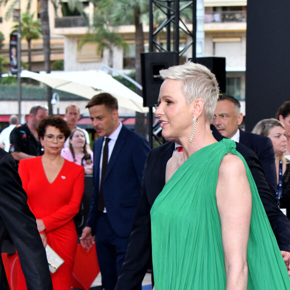 La princesse Charlene de Monaco au photocall de la cérémonie d'ouverture de la 61ème édition du Festival de Télévision de Monte-Carlo au Grimaldi Forum, à Monaco, le 17 juin 2022. © Bruno Bebert/Bestimage 