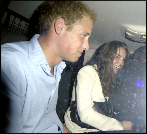 Le prince William et Kate Middleton quittent Boujis, à Londres, en 2006