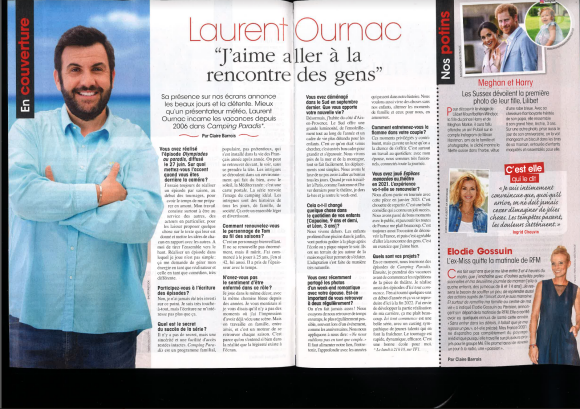 Laurent Ournac interviewé par le magazine "Nous Deux", édition du 21 juin 2022.