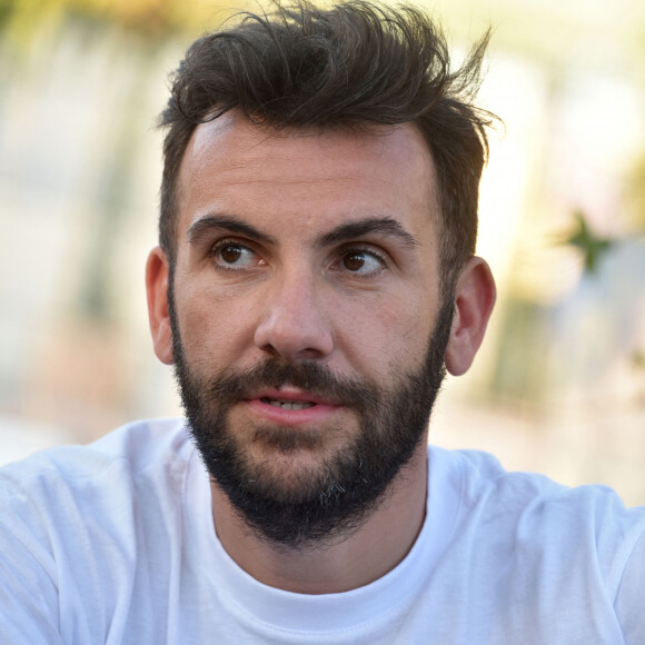 Laurent Ournac, parrain de la Ligue Contre l'Obésité participe à un tournoi de beach tennis à l'Odysseum de Montpellier.  © Giancarlo Gorassini / Bestimage 