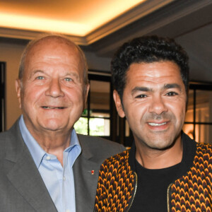 Marc Ladreit de Lacharrière et Jamel Debbouze - Finale du Trophée d'Impro Culture & Diversité, au Théâtre de la Madeleine Paris le 27 mai 2019. © Coadic Guirec / Bestimage