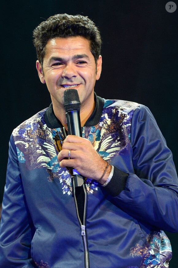 Exclusif - Jamel Debbouze, parrain de la manifestation, lors de la finale de l'Euro de l'impro culture et diversité au théâtre le Comédia à Paris le 10 juillet 2016. © Coadic Guirec/Bestimage during 