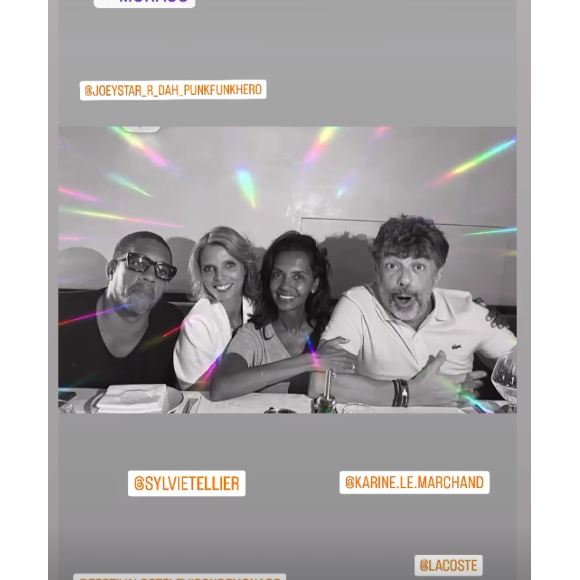Karine Le Marchand et son ex JoeyStarr se retrouvent à Monte-Carlo à l'occasion du Festival de Télévision - Instagram