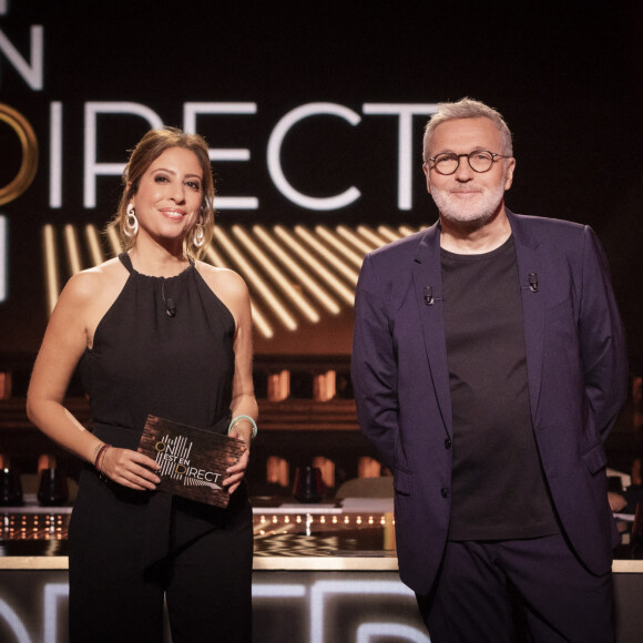 Léa Salamé, Laurent Ruquier lors de la dernière émission de L.Ruquier pour "On Est En Direct (OEED)", présentée par L.Ruquier et L.Salamé, et diffusée en direct sur France 2, à Paris, France, le 4 juin 2022. © Jack Tribeca/Bestimage 