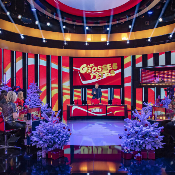 Laurent Ruquier - Enregistrement de l'émission "Les Grosses Têtes", présentée par Laurent Ruquier et diffusée le 19 décembre sur France 2. Le 8 décembre 2020 © Jack Tribeca / Bestimage 