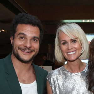 Exclusif - Amir Haddad, Laeticia Hallyday et Rose-Hélène Chassagne - Thierry Chassagne reçoit les insignes de Chevalier dans l'Ordre de la Légion d'Honneur des mains de Lévon Sayan sur le bateau "Le Paris" au port Debilly dans le quartier de Chaillot du 16ème arrondissement de Paris, France, le 13 juin 2022. © Bertrand Rindoff/Bestimage