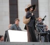 Isabelle Adjani - Arrivées au défilé de mode Hommes printemps-été "AMI" au Sacré Coeur à Paris. © Veeren-Christophe Clovis / Bestimage 