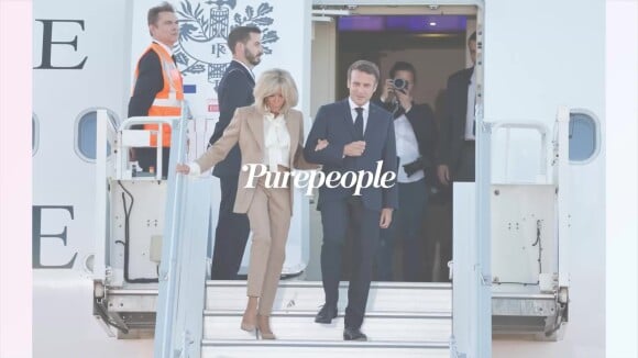 Les Macron au G7 : Brigitte brille en col lavallière, Emmanuel fait tomber la veste !