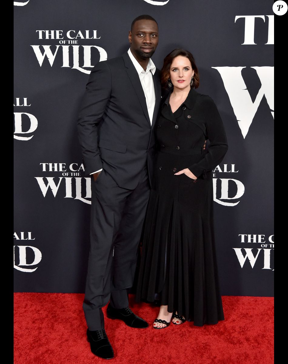 Omar Sy et sa femme Hélène à la première du film "The Call of the Wild" à Los Angeles, le 13 février 2020.