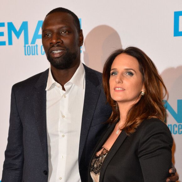 Omar Sy et sa femme Hélène - Avant première du film "Demain tout commence" au Grand Rex à Paris © Coadic Guirec/Bestimage 