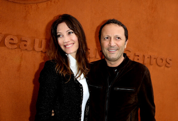 Mareva Galanter et son compagnon Arthur (Jacques Essebag) - People au village des internationaux de France de tennis à Roland Garros à Paris 5 juin 2016. © Dominique Jacovides / Bestimage 