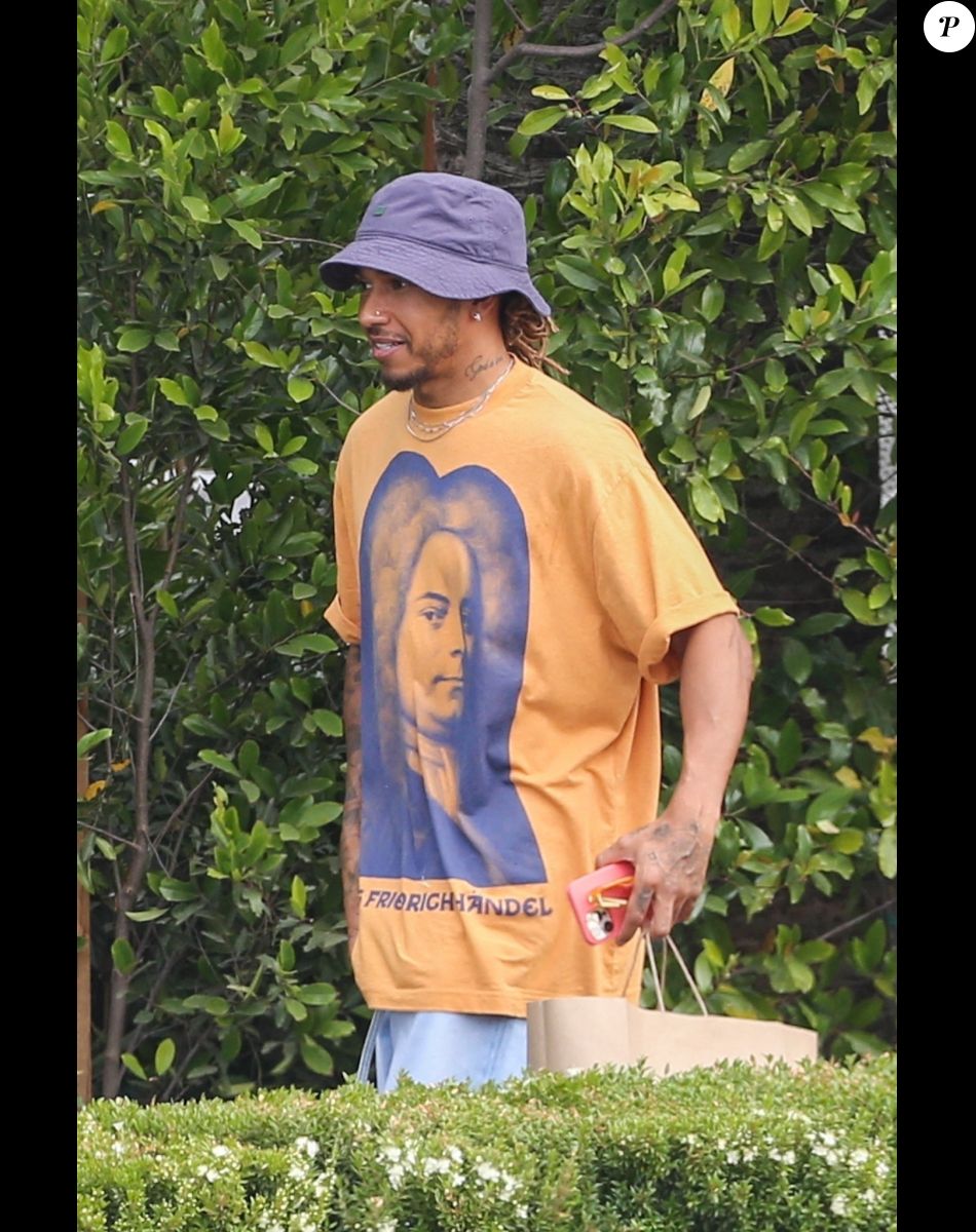 Exclusif - Lewis Hamilton a dîné avec un ami au restaurant Cecconi à West Hollywood le 22 juin 2022.
