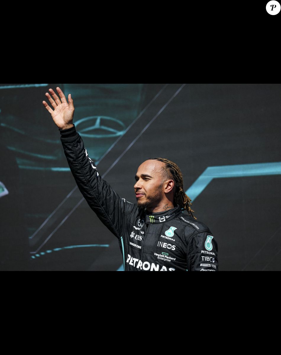 Lewis Hamilton (GBR Mercedes-AMG Petronas F1 Team) - Les pilotes sur le podium lors du Grand Prix de Formule 1 (F1) du Canada à Montréal, le 19 juin 2022. © Hoch Zwei via Zuma Press/Bestimage
