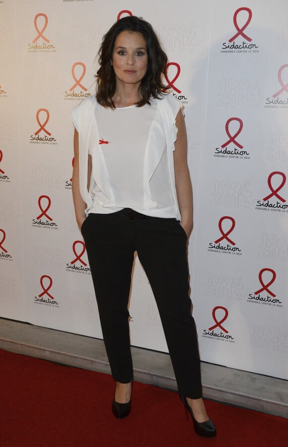 Faustine Bollaert - Soirée de lancement de la campagne 2014 du Sidaction au Musée du Quai Branly à Paris, le 10 mars 2014.