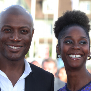 Harry Roselmack et sa femme Chrislaine avant la projection du film 'Free state of Jones' lors du 42ème Festival du cinéma Américain de Deauville à Deauville, le 3 Septembre 2016. © Denis Guignebourg/BestImage 