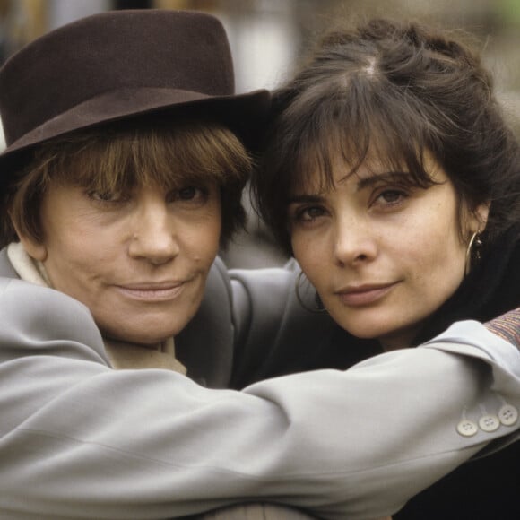 Nadine Trintignant et sa fille Marie Trintignant le 15 avril 1994.