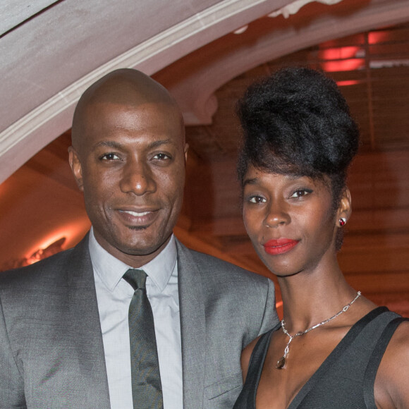 Exclusif - Harry Roselmack et sa femme Chrislaine Roselmack - Soirée des 15 ans de l'association "Maïsha Africa" de Sonia Rolland au Pavillon Cambon à Paris le 19 septembre 2016.  © Veeren-Moreau/Bestimage